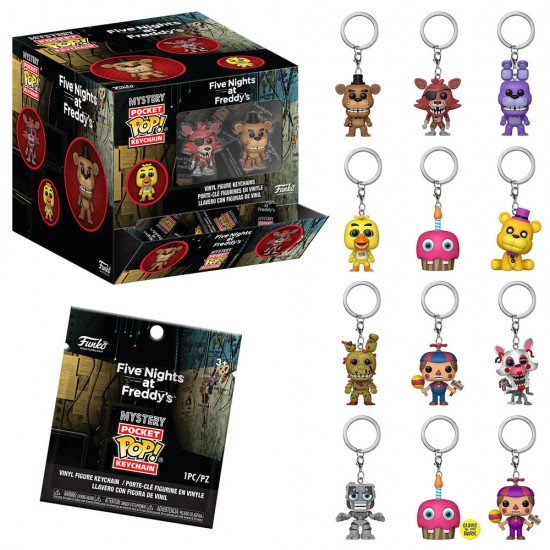 Assorted Pocket POP Keychain Mystery Five Nights at Freddys 12 Τεμ.