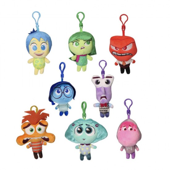 Disney Pixar Inside Out assorted plush keychain 24 Τεμ.