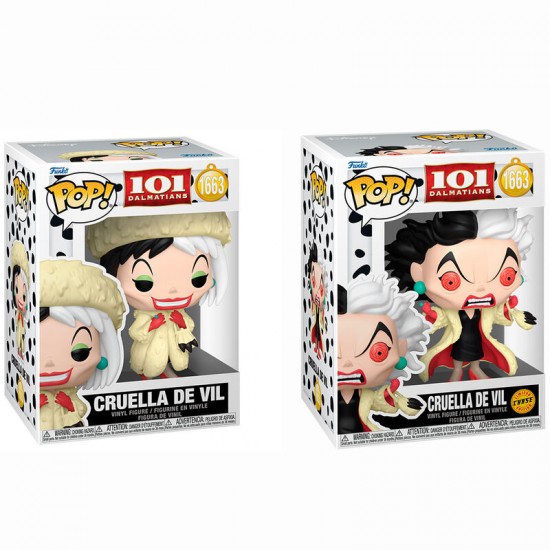 POP figure Disney 101 Dalmatas Cruella de Vil 5 + 1 Chase 6 Τεμ.