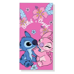 Disney Stitch & Angel microfibre beach towel