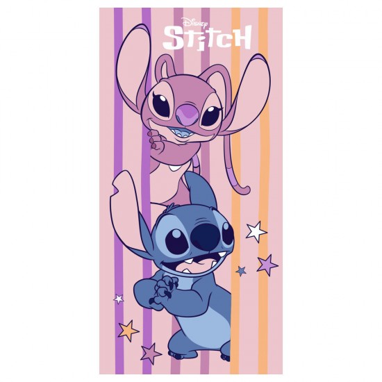 Disney Stitch & Angel microfibre beach towel