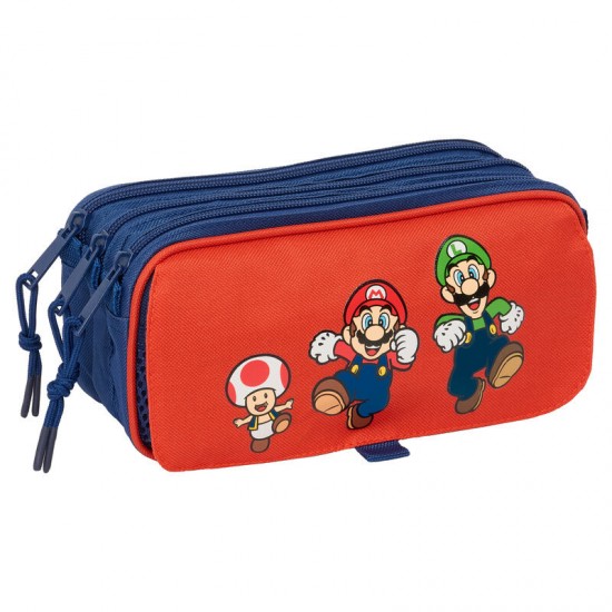 Super Mario Bros Mamma Mia triple pencil case