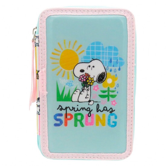 Peanuts Snoopy triple pencil case