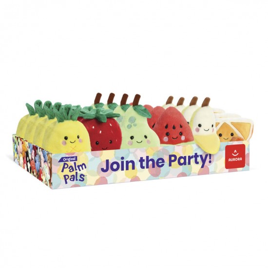 Palm Pals Fruits assorted plush toy 13cm 24 Τεμ.