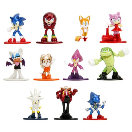 Sonic the Hedgehog assorted about surprise metalfigs figure 4cm 24 Τεμ.