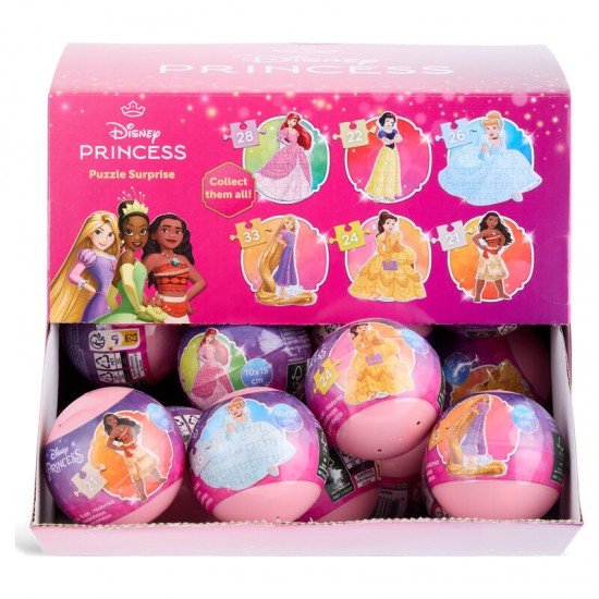 Disney Princess assorted Surprise ball puzzle 24 Τεμ.