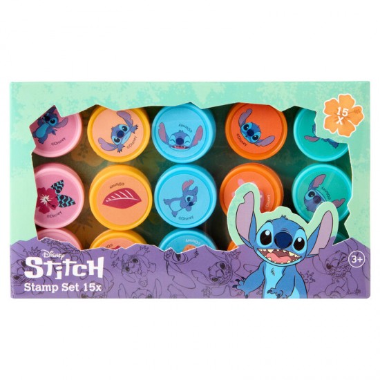 Disney Stitch pack 15 stamps 6 Τεμ.