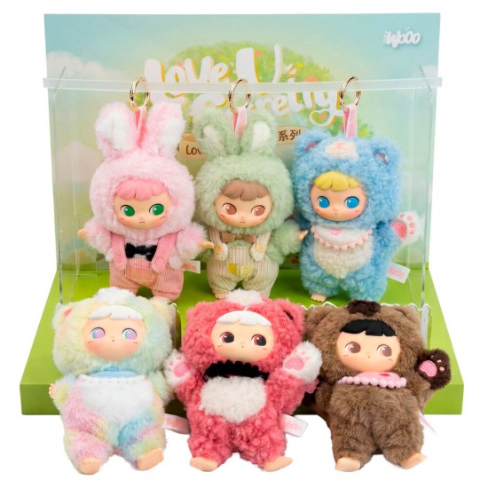 Cimmy Love U Secretly Series assorted Blind Box Surprise doll keychain 17cm 6 Τεμ.