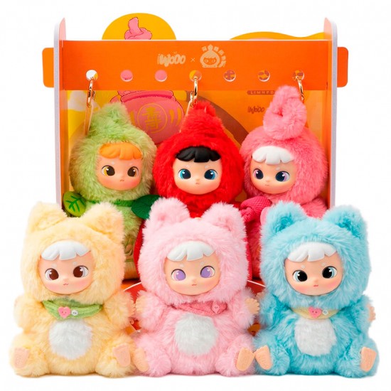 Cimmy Hulu Fox Series assorted Blind Box Surprise doll keychain 18cm 6 Τεμ.