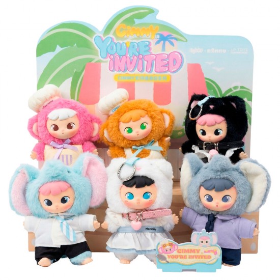 Cimmy You'Re Invited Series assorted Blind Box Surprise doll keychain 17cm 6 Τεμ.
