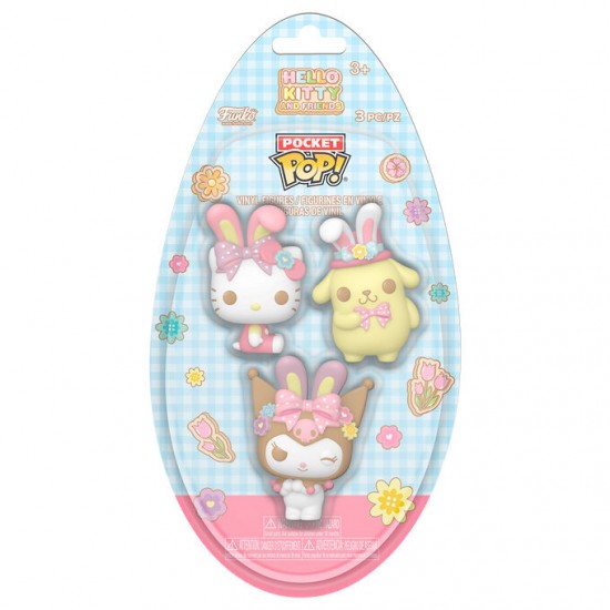 Pocket POP Egg blister 3 figures Hello Kitty and Friends