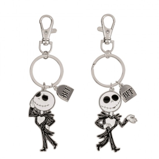 Disney Nightmare Before Christmas Jack Skellington Set 2 keychains