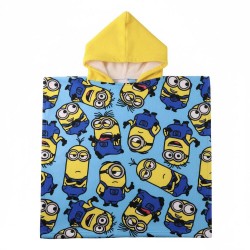 Minions microfibre poncho beach towel