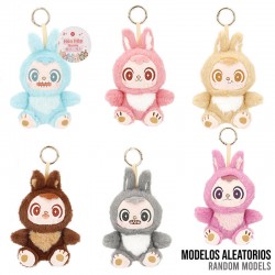 Hen Hao Kawaii Bunny assorted plush toy keychain 12cm 12 Τεμ.