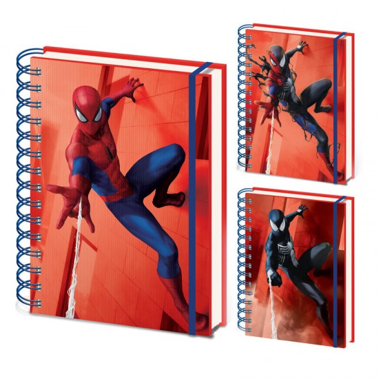 Marvel Spiderman A5 3D lenticular notebook