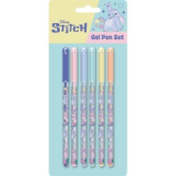 Disney Stitch Set 6 gel pens 12 Τεμ.