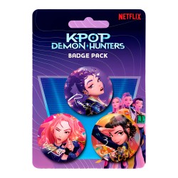 KPop Demon Hunters pack 3 badge 10 Τεμ.