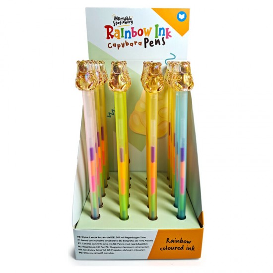 Capibara rainbow assorted pens 20 Τεμ.