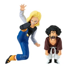 Dragon Ball Z Match Makers Android 18 & Mr. Satan set 2 figures 11-8cm