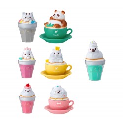 CharaLatte Art Case Animals assorted figure 12 Τεμ.