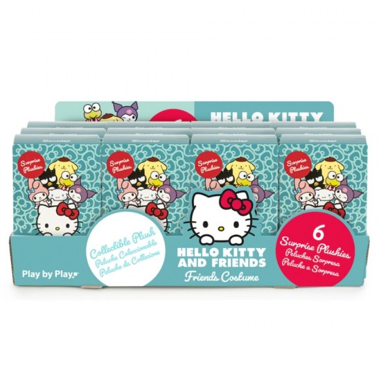 Hello Kitty & Friends Costume assorted surprise plush toy 10cm 12 Τεμ.