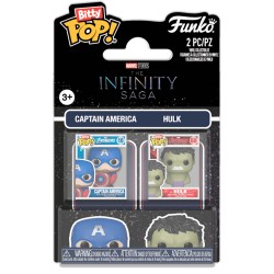 Bitty POP pack 2 figures Marvel Infinity Saga Captain America & Hulk 12 Τεμ.