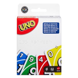 UNO Braille card game