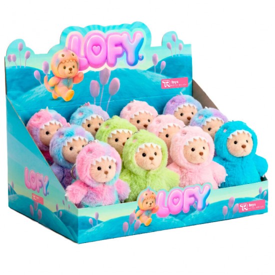 Lofy Bear assorted plush toy keychain 12 Τεμ.