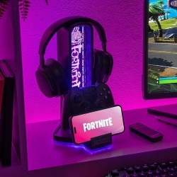 Fortnite desk headphone stand with light