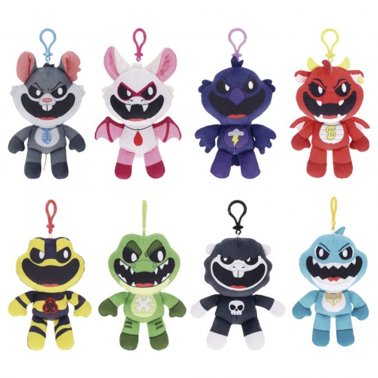 Poppy Playtime Nightmare Critters assorted plush keychain 6,5cm 9 Τεμ.