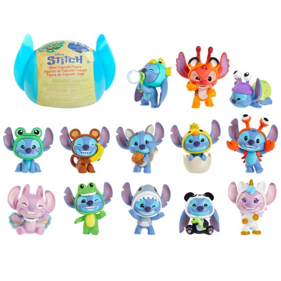 Disney Stitch Goes Wild assorted Capsule surprise figure 24 Τεμ.