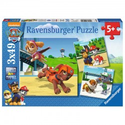 Puzzles Patrulla Canina Paw Patrol 3x49pz