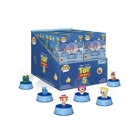 Mystery Mini Snow globe figure assorted Disney Toy Story 5 12 Τεμ.