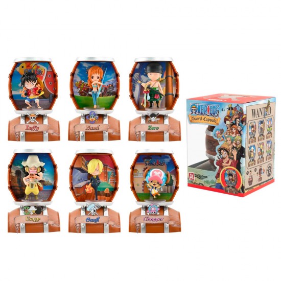One Piece Barrel assorted figure 6 Τεμ.