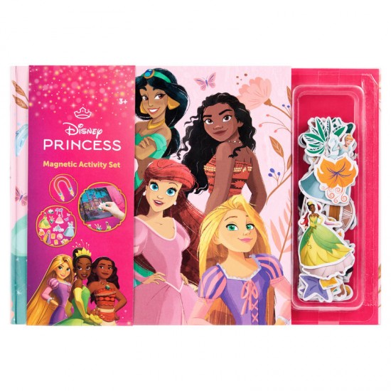 Disney Princess Magnetic book + sticker 6 Τεμ.
