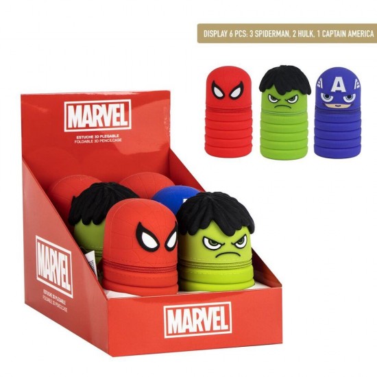 Marvel Avengers assorted pencil case 6 Τεμ.