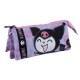 Hello Kitty Kuromi triple pencil case