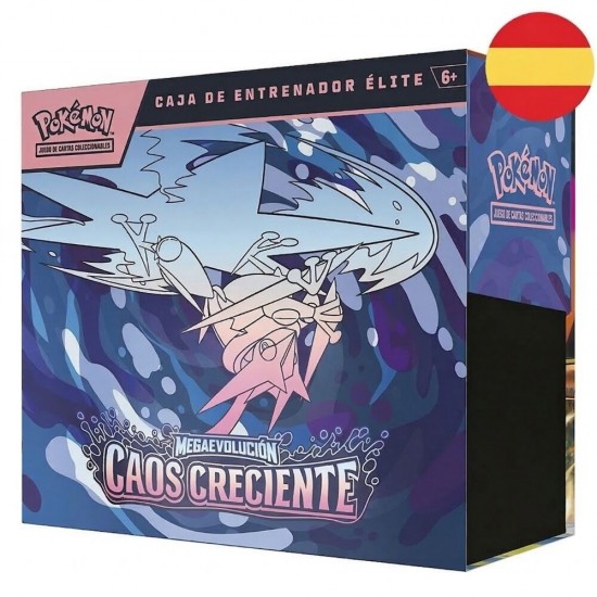 Spanish Pokemon Megaevolution Elite Trainer Card game case