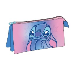 Disney Stitch triple pencil case