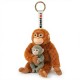 Punch monkey plush keychain 15cm