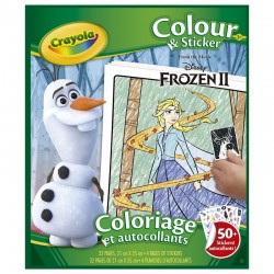 Disney Frozen 2 colour & sticker book 12 Τεμ.