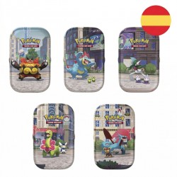 Spanish Pokemon Summer ex assorted mini tin card game 10 Τεμ.