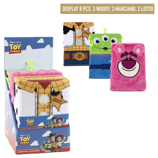 Disney Pixar Toy Story assorted plush notebook 8 Τεμ.