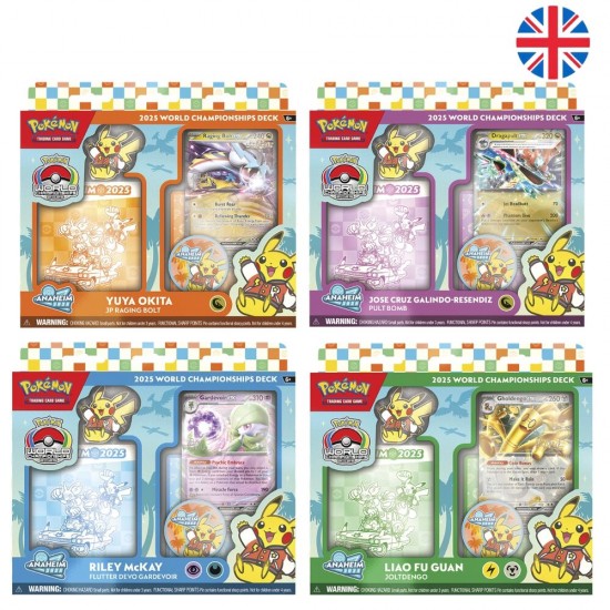 English Pokemon Q2 World Championship Decks assorted trading card game