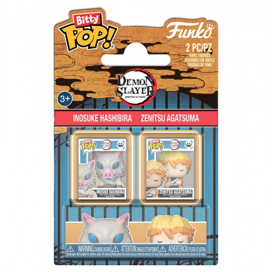 Bitty POP! pack 2 Demon Slayer Inosuke & Zenitsu