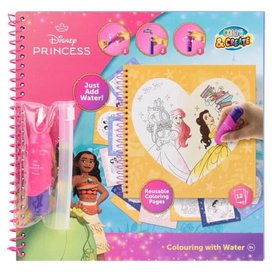 Disney Princess Magic water painting book 6 Τεμ.