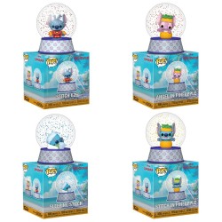 assorted Mystery Mini Snow globe figure Disney Stitch 12 Τεμ.