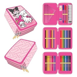 Hello Kitty and Friends triple pencil case