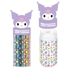 Hello Kitty Kuromi pot pencil case