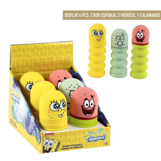 Bob Sponge assorted silicone pencil case 6 Τεμ.
